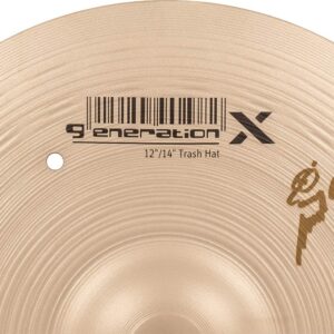 Meinl Cymbals GX-12/14TH Generation-X 12" and 14" Auxiliary Trash Hi-Hat Cymbal Pair (VIDEO),metallic