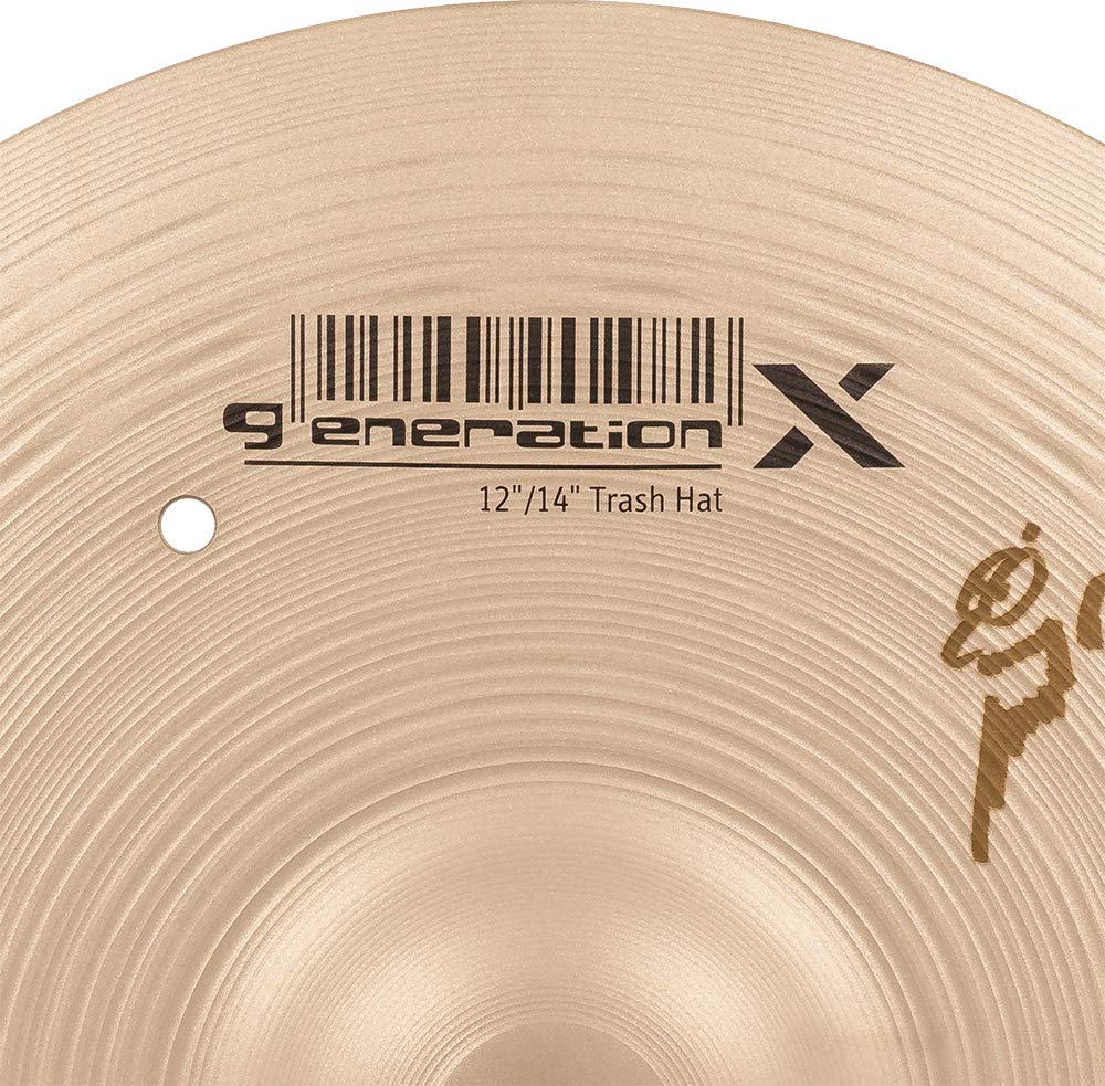 Meinl Cymbals GX-12/14TH Generation-X 12" and 14" Auxiliary Trash Hi-Hat Cymbal Pair (VIDEO),metallic