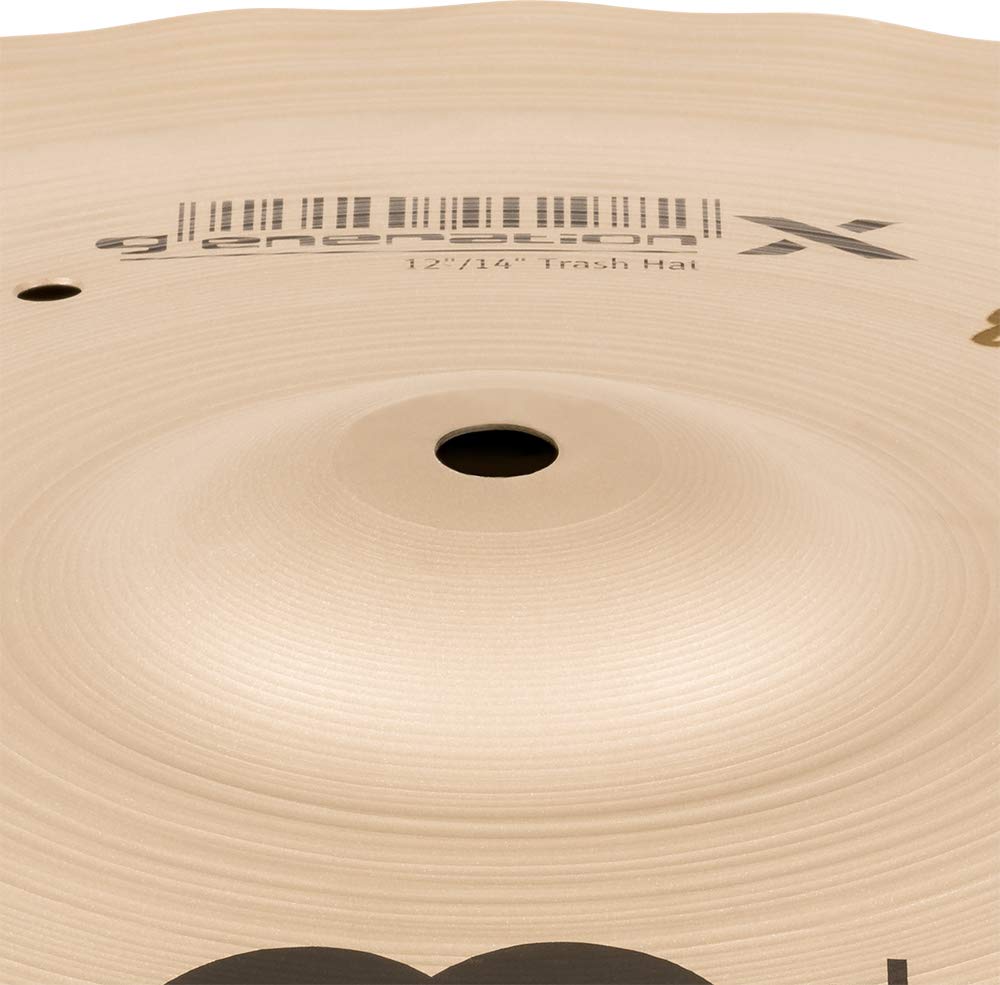 Meinl Cymbals GX-12/14TH Generation-X 12" and 14" Auxiliary Trash Hi-Hat Cymbal Pair (VIDEO),metallic