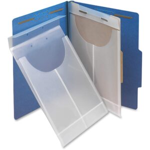 Smead Poly File Retention Jacket, 3/4" Expansion, Letter/Legal, Clear, 24 per Box (68191)