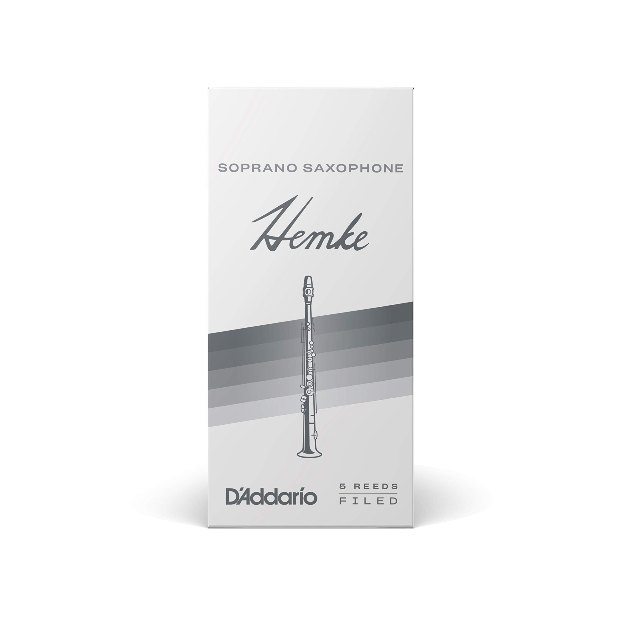 D'Addario Woodwinds Rico Hemke Soprano Sax Reeds, Strength 2.5, 5-pack