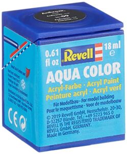 revell 18ml aqua color acrylic paint (anthracitegrey mat finish)