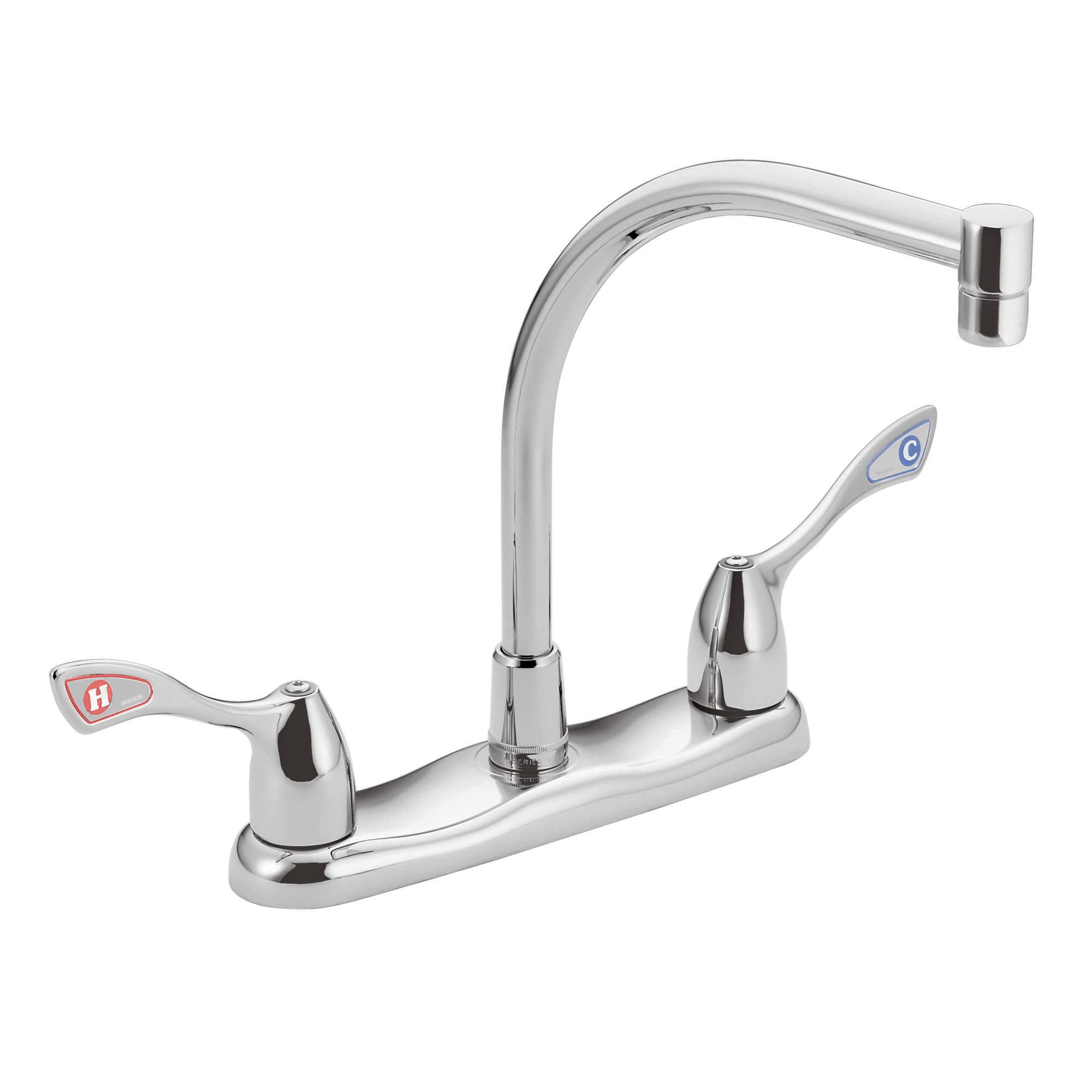 Moen 8799 Commercial Two-Handle M-Bition Kitchen Faucet, Chrome