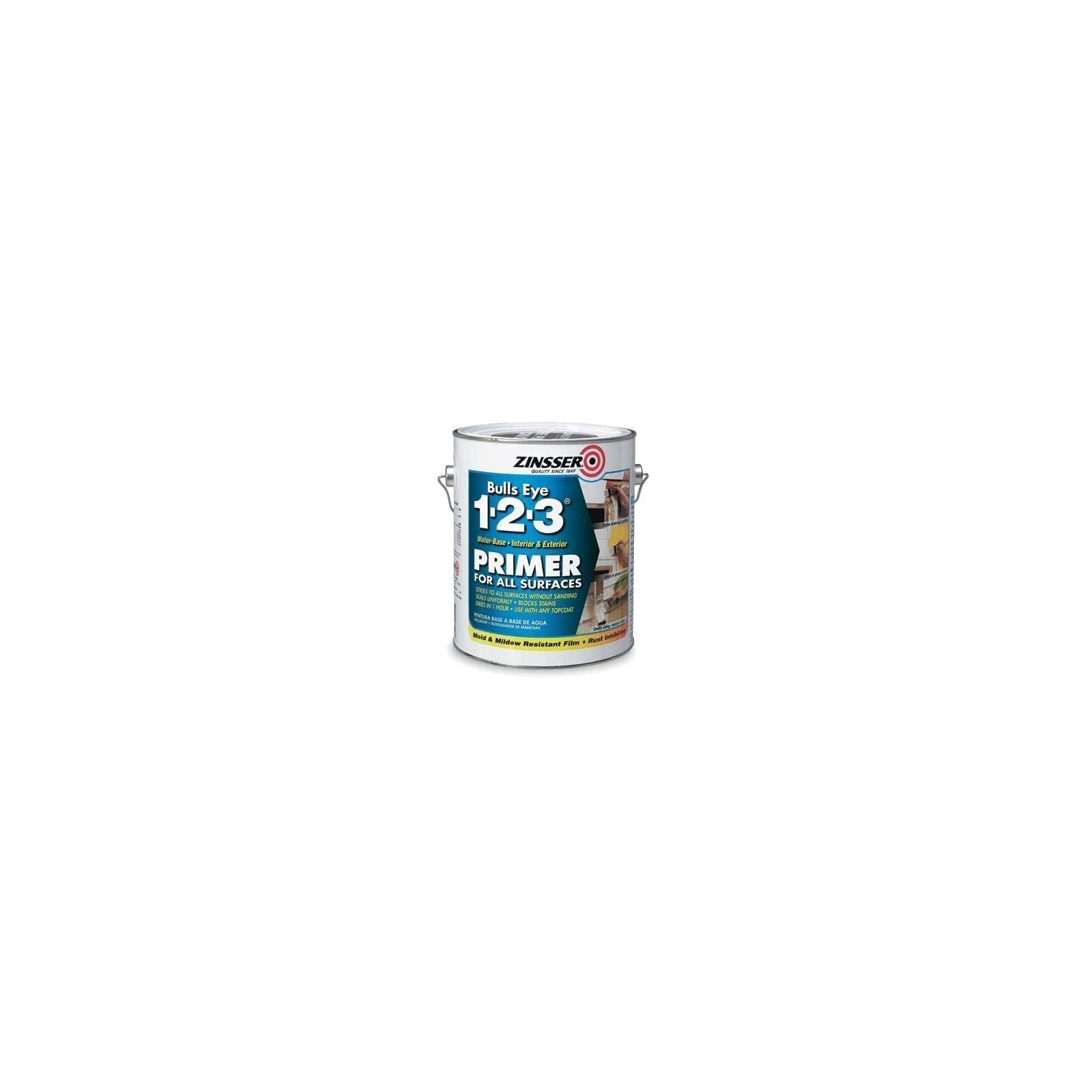 Zinsser Bulls Eye 1-2-3 Primer Sealer Stain Killer 02001 4- Gallons