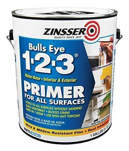 Zinsser Bulls Eye 1-2-3 Primer Sealer Stain Killer 02001 4- Gallons