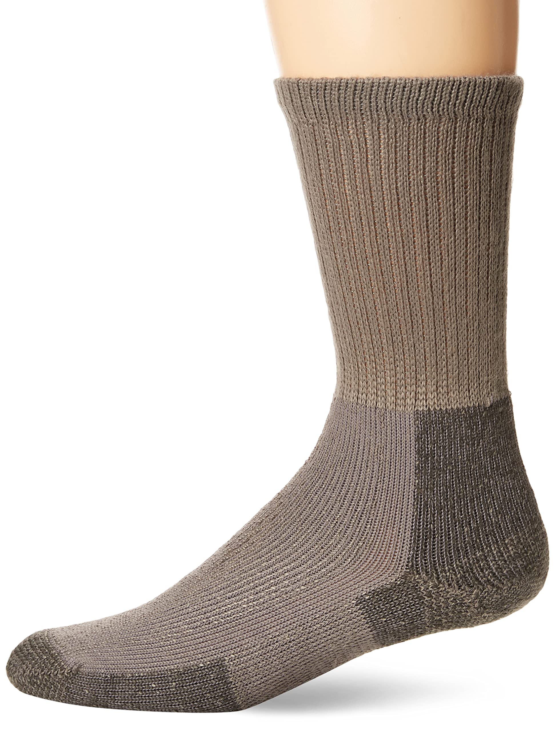 Thorlos Unisex KX Thick Padded Hiking Crew Socks, Pewter, Medium