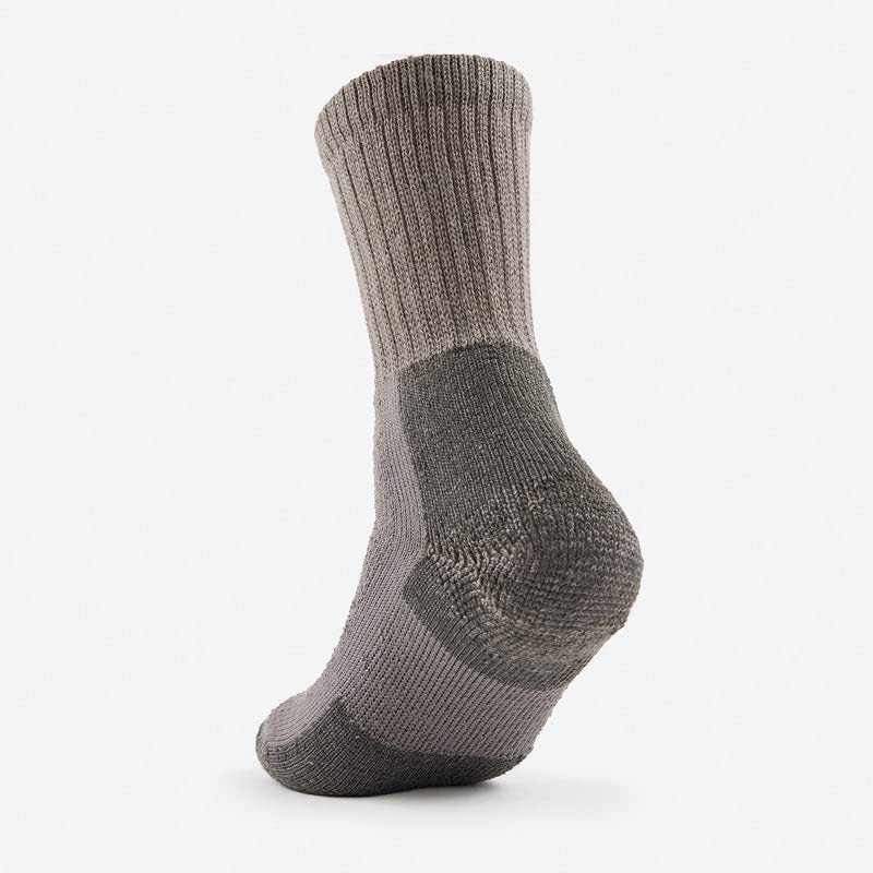 Thorlos Unisex KX Thick Padded Hiking Crew Socks, Pewter, Medium