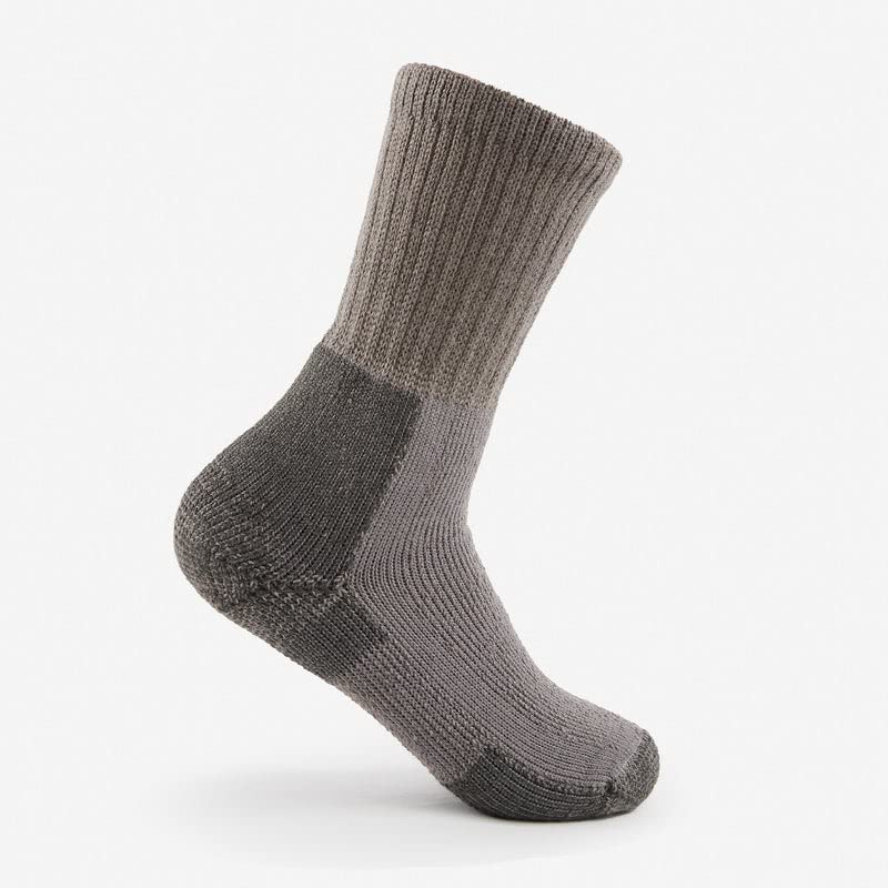 Thorlos Unisex KX Thick Padded Hiking Crew Socks, Pewter, Medium