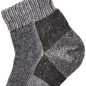 Thorlos Men's / Women's Moderate Cushion Trail Running Quarter Socks Black XL