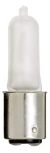 satco s1982 bayonet light bulb in white finish, 2.94 inches, 1 count (pack of 1), frosted