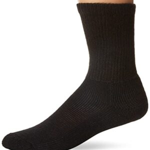 thorlos mens Wgx Max Cushion Work Crew Hiking Socks, Black, X-Large US