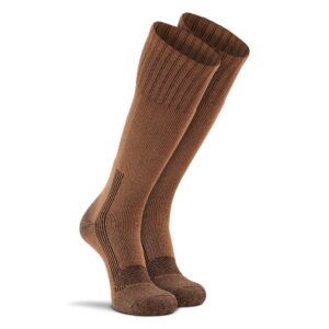 fox river men's standard wick dry maximum medium-weight military mid-calf socks, coyote brown, large