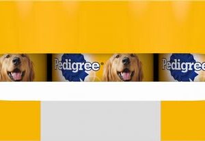 Pedigree Ground Dinner Wet Dog Food Variety Pack, Chicken, Beef and Liver, Beef, Bacon and Cheese, 13.2 Ounce (Pack of 12)