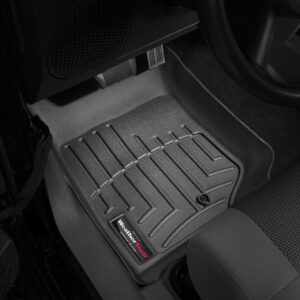 WeatherTech Custom Fit FloorLiners for Jeep Wrangler 2-Door, Wrangler Unlimited 4-Door - 1st Row (441051), Black