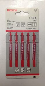 bosch t18a 1-7/8" 24 tpi hcs bosch shank jigsaw blade 5 pack