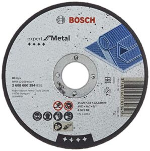 bosch 2608600394 expert for metal straight cutting disc, 125 mm