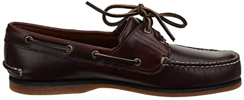 Timberland mens 2-eye Boat loafers shoes, Rootbeer/Brown, 8.5 US