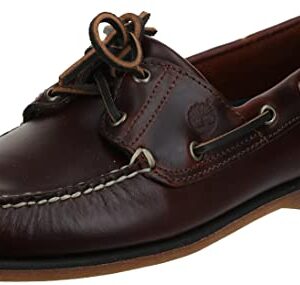 Timberland mens 2-eye Boat loafers shoes, Rootbeer/Brown, 8.5 US