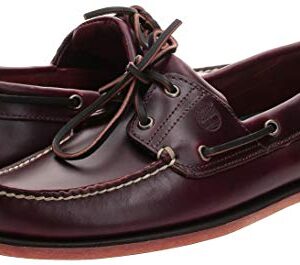 Timberland mens 2-eye Boat loafers shoes, Rootbeer/Brown, 8.5 US