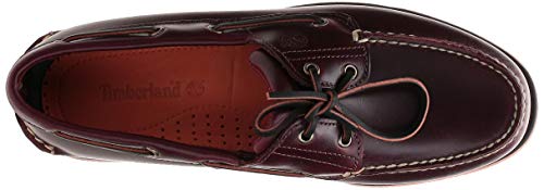 Timberland mens 2-eye Boat loafers shoes, Rootbeer/Brown, 8.5 US