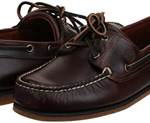 Timberland mens 2-eye Boat loafers shoes, Rootbeer/Brown, 8.5 US