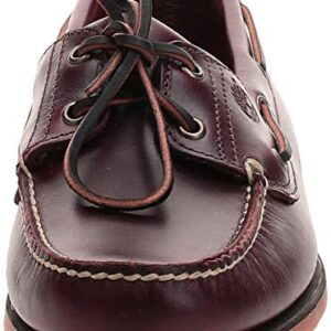 Timberland mens 2-eye Boat loafers shoes, Rootbeer/Brown, 8.5 US