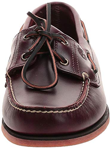 Timberland mens 2-eye Boat loafers shoes, Rootbeer/Brown, 8.5 US