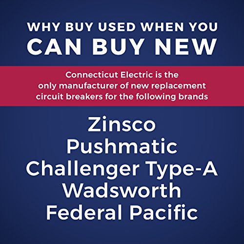 UBIF0220N-New Federal Pacific Electric Stab-Lok NC220 Replacement. Two Pole 20 Amp Thin Series Manufactured by Connecticut Electric