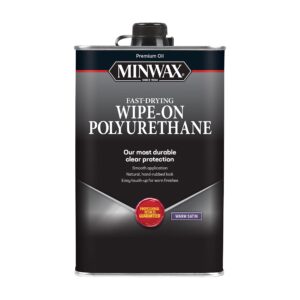 minwax 40910000 wipe-on poly, pint, satin, 16 fl oz