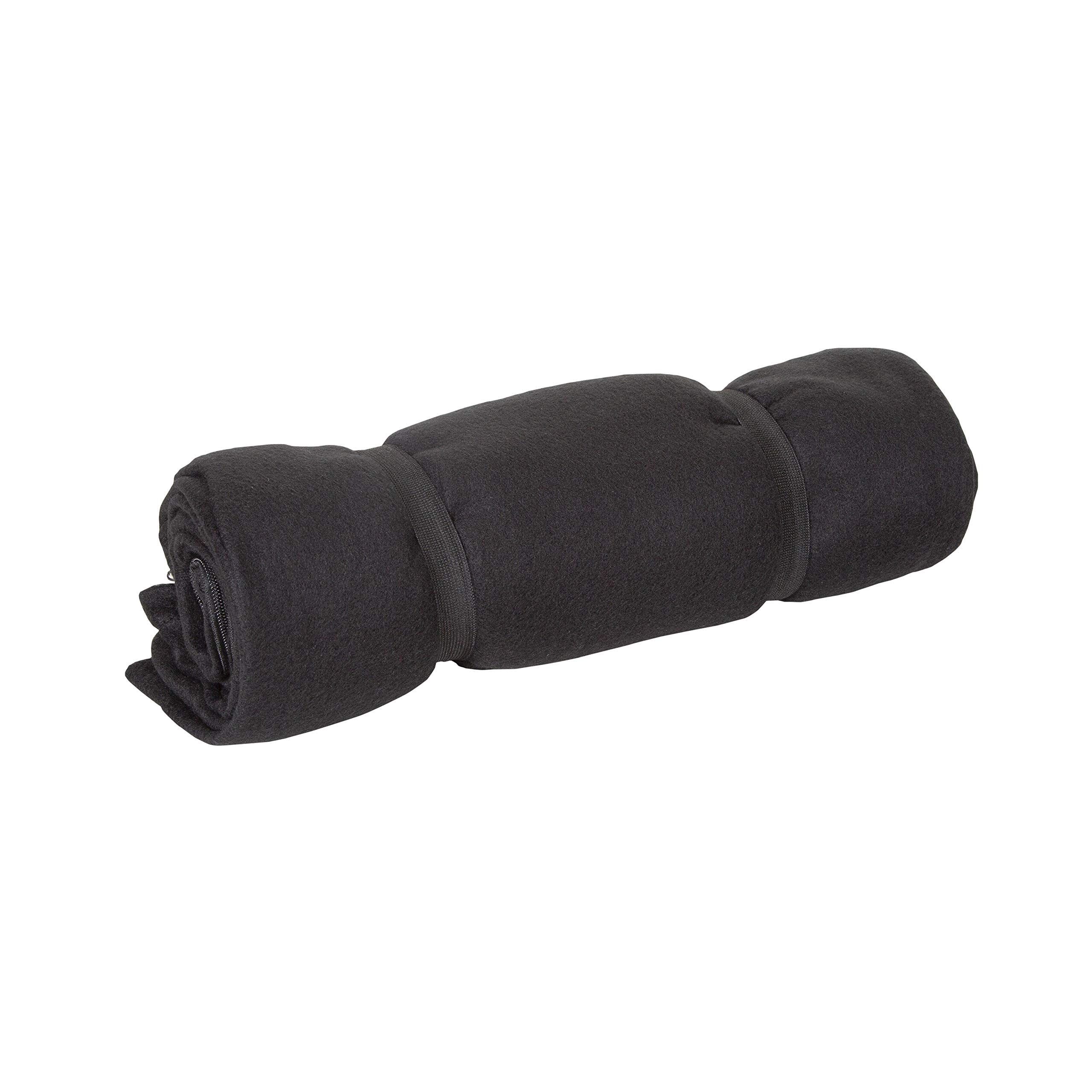 Stansport Fleece Sleeping Bag - Black (510-20), (32- X 75-Inch)