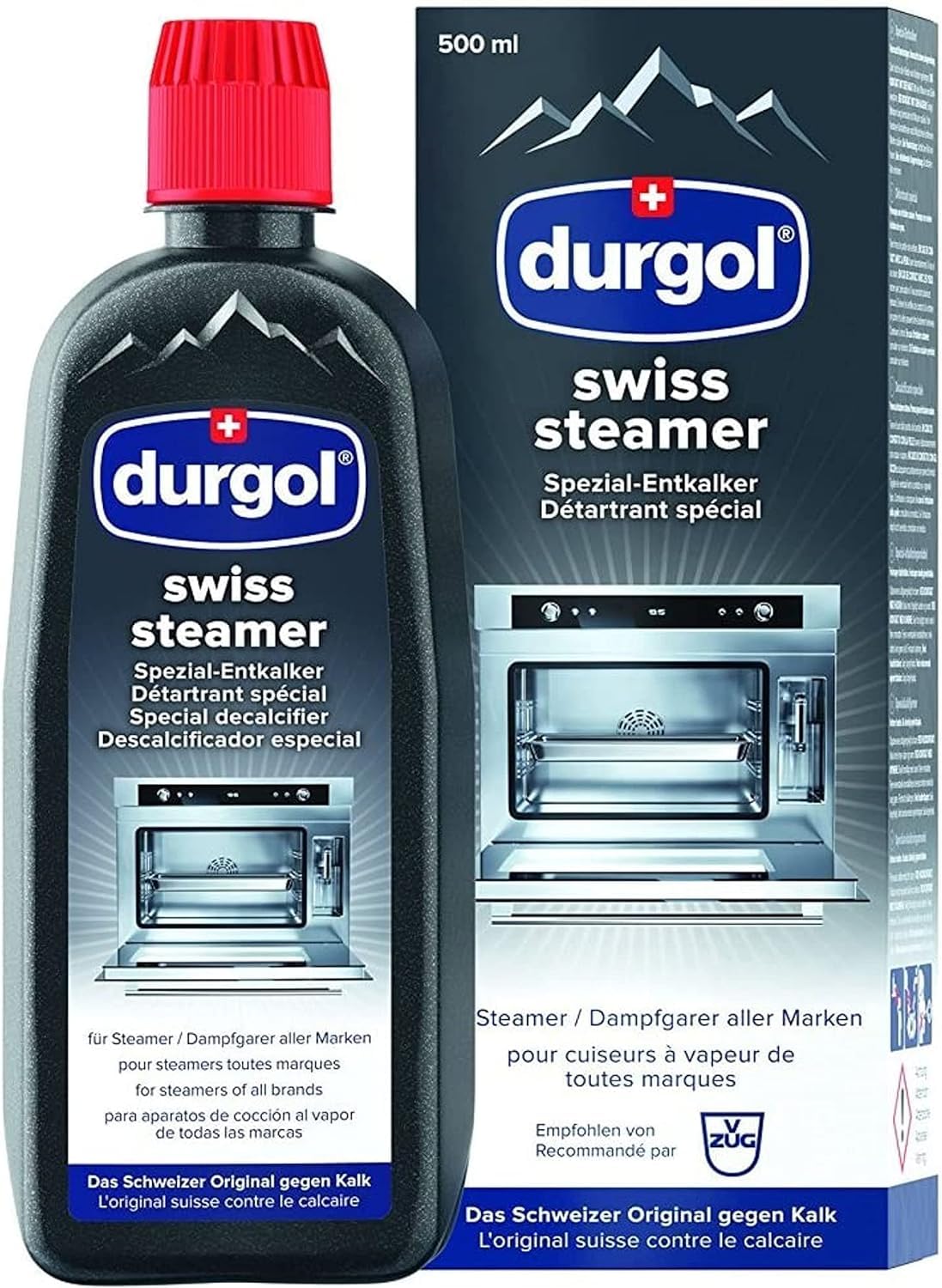 Durgol Swiss Steamer, Descaler and Decalcifier for All Brands of Steamer Ovens, 16.9 Fluid Ounces