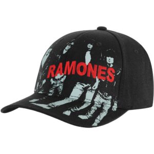 ramones men's album art baseball cap fitted black