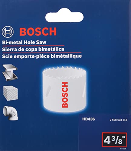 BOSCH HB436 4-3/8 In. Bi-Metal Hole Saw