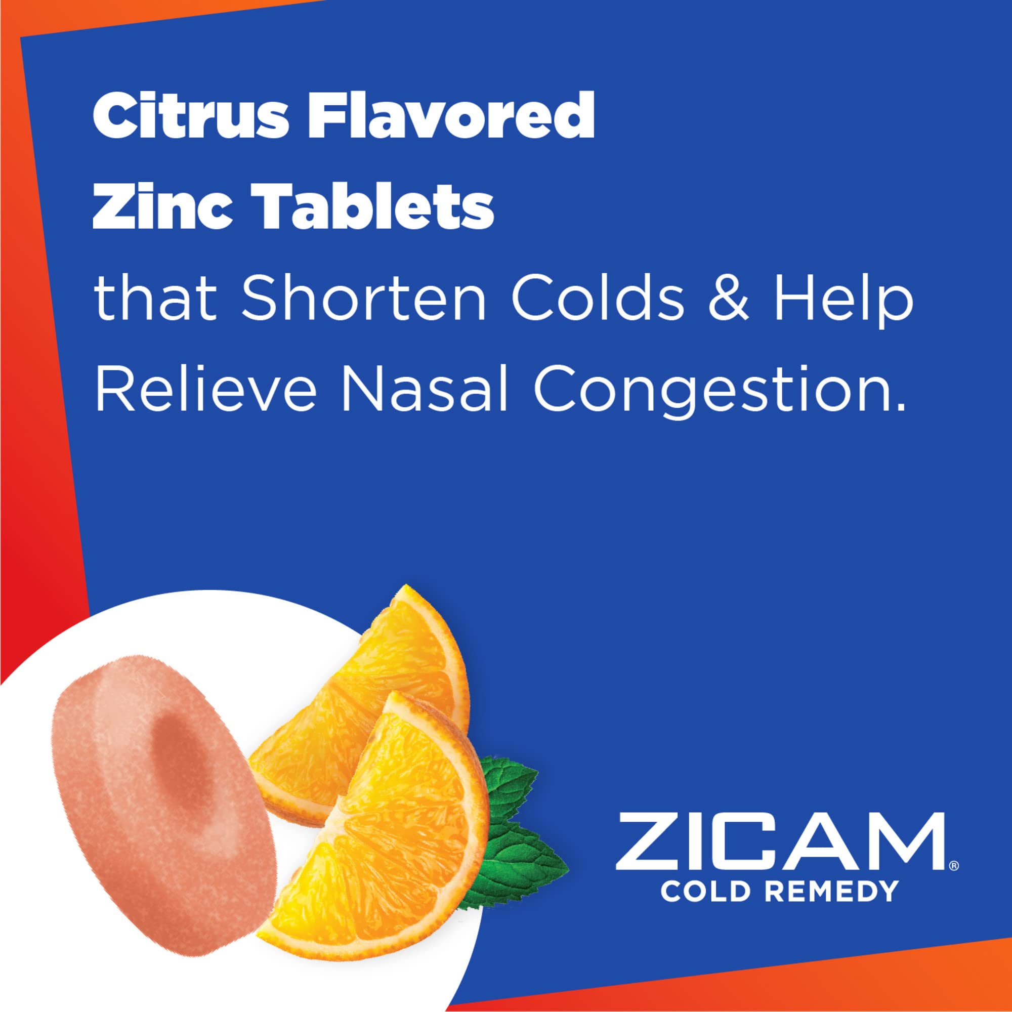 Zicam Cold Remedy Zinc Rapidmelts, Citrus Flavor, 25 Count (Pack of 1)