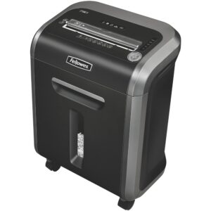 fellowes ‎powershred 79ci 16-sheet 100% jam-proof heavy duty crosscut paper shredder machine for office and home, black/dark silver 3227919