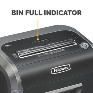 Fellowes ‎Powershred 79Ci 16-Sheet 100% Jam-Proof Heavy Duty Crosscut Paper Shredder Machine for Office and Home, Black/Dark Silver 3227919