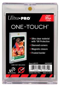 ultra pro 35 pt one-touch magnet card holder with uv protection