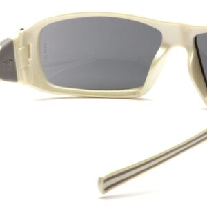 Pyramex Goliath Safety Eyewear, White Frame, Gray Lens