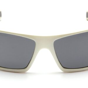 Pyramex Goliath Safety Eyewear, White Frame, Gray Lens