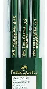 Faber-Castell TK-Fine-9713 Mechanical Pencils Wallet of 3-0.35, 0.5, 0.7mm