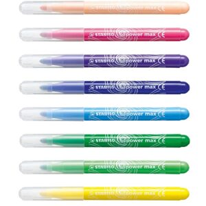 Stabilo Power Max Wallet Coloring Pens , Set of 12 , Multicolored