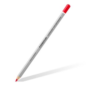 STAEDTLER 108-2 Lumocolor Omnichrom Non-Permanent Pencil - Red (Box of 12)