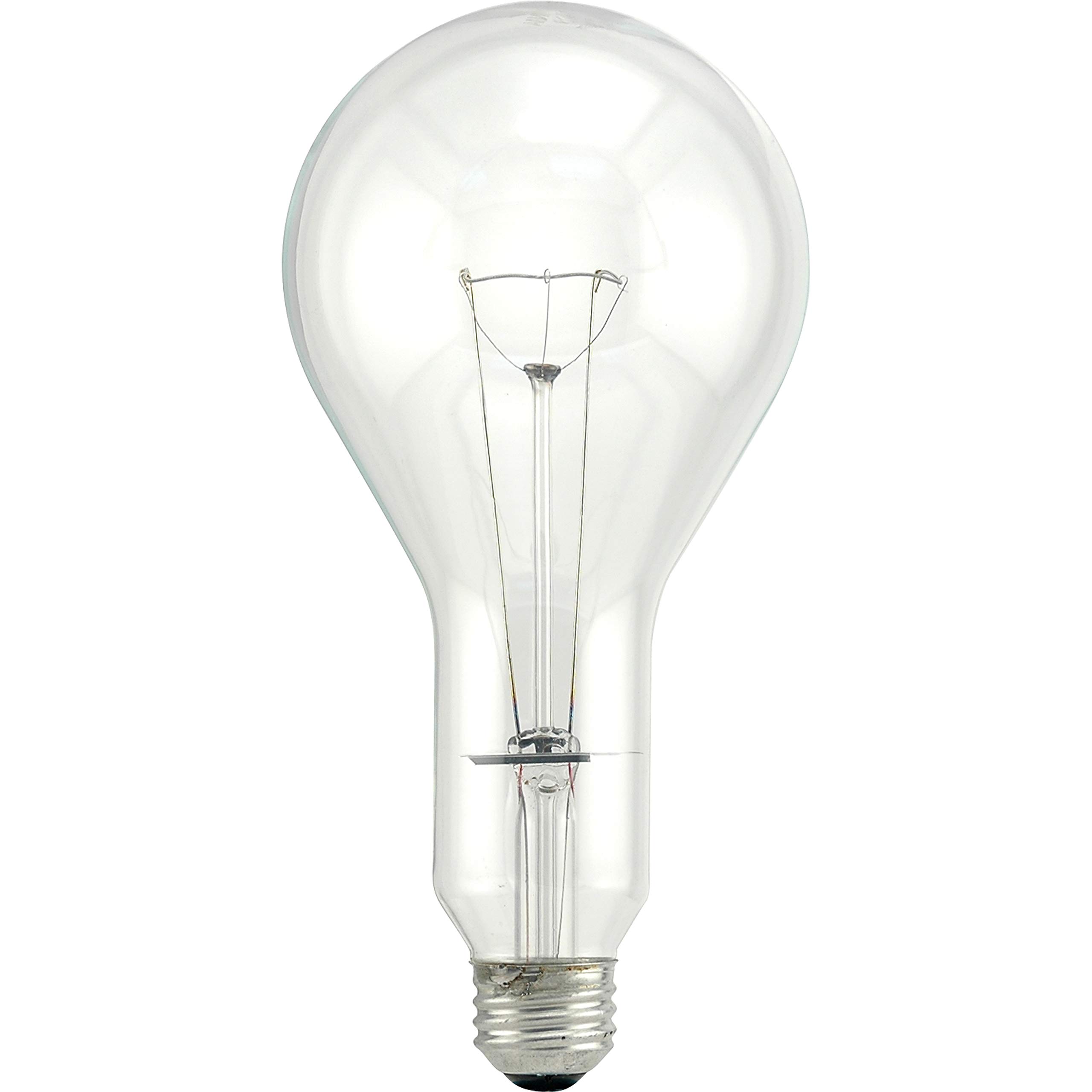 Sylvania 15740 300-Watt Incandescent, 5870 Lumens, E26 Medium Base, PS30 Shape Industrial Light Bulb, Clear Finish, 120V