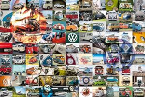 ravensburger 99 vw bulli moments 3000 piece jigsaw puzzle for adults - 16018 - handcrafted tooling, durable blueboard, every piece fits together perfectly