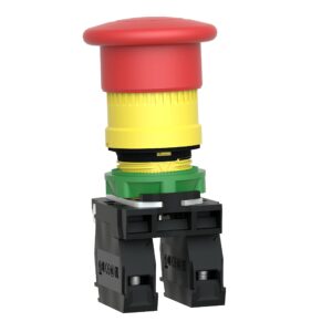 E-Stop Push Button, 22Mm, 1No/1Nc, Red