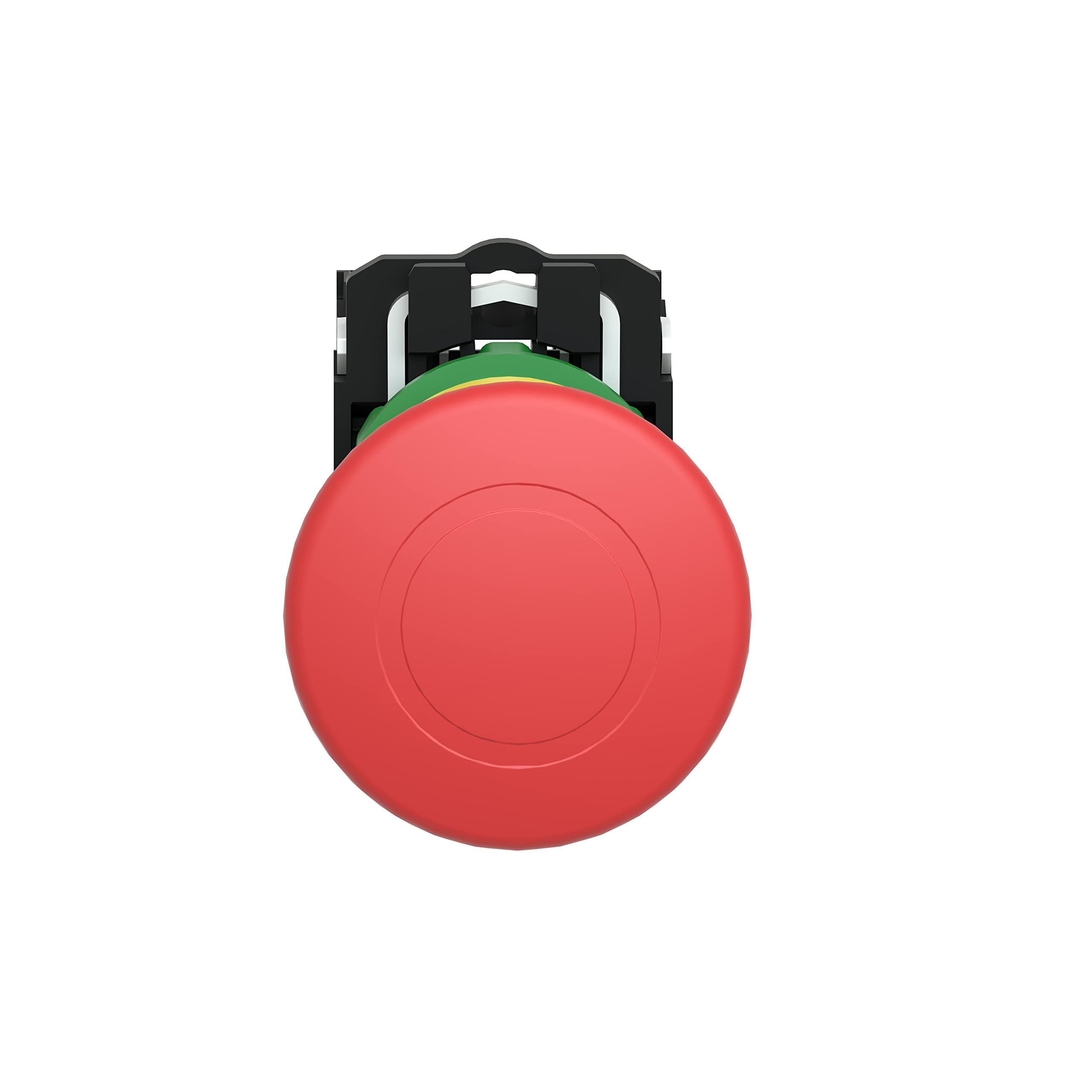 E-Stop Push Button, 22Mm, 1No/1Nc, Red