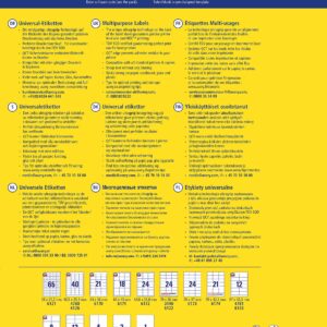 Avery Zweckform 6170 Labels 64 x 36 mm Quick-Peel 25 Sheets