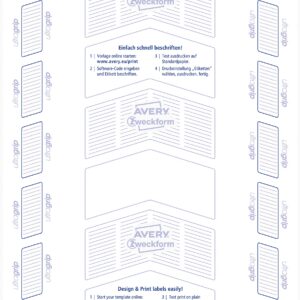 Avery Zweckform 6170 Labels 64 x 36 mm Quick-Peel 25 Sheets