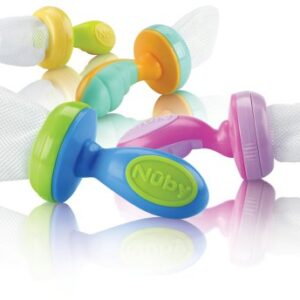 Nuby 2-Pack Nibbler Mesh Feeders, Colors May Vary