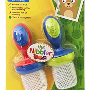 Nuby 2-Pack Nibbler Mesh Feeders, Colors May Vary